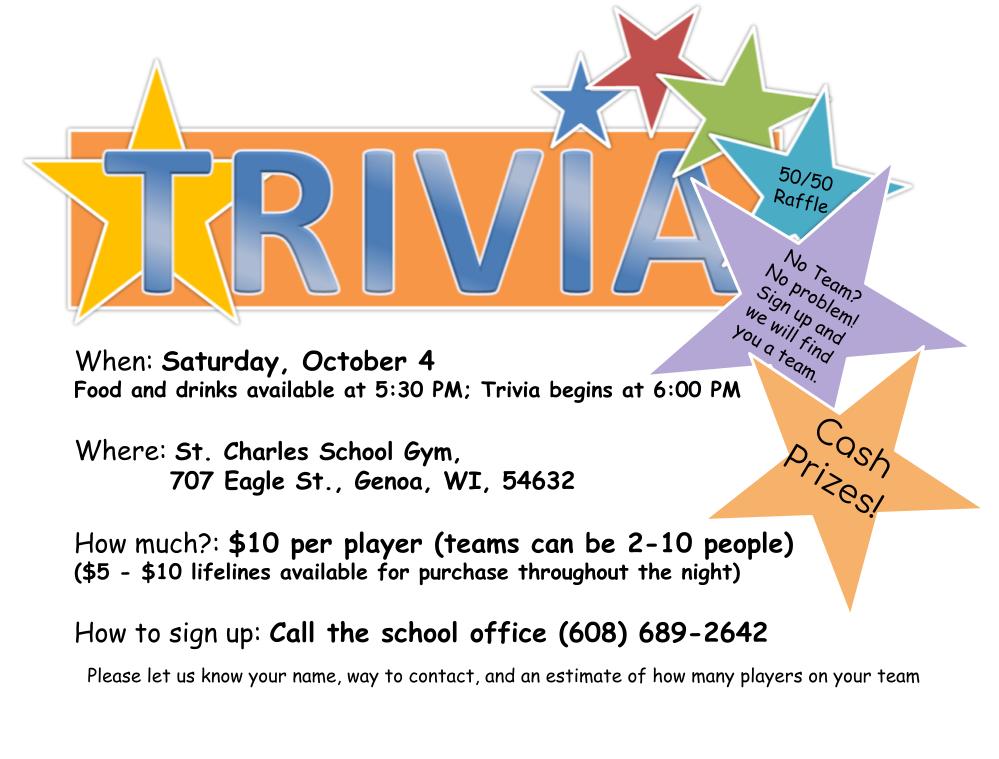 Trivia Flyer Trivia Flyer